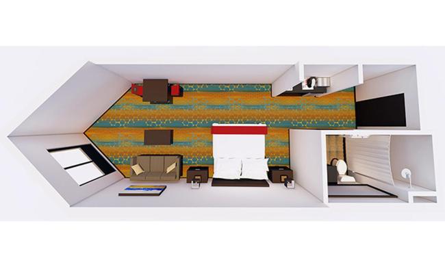 King Studio with Sofa Bed interior